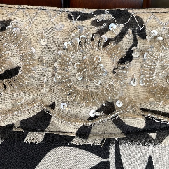 Mix Nouveau Embellished Tiered Skirt M - Picture 2 of 10